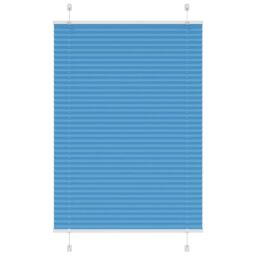 Berkfield Home Pleated Blind Blue 100x100 cm Fabric Width 99.4 cm Polyester