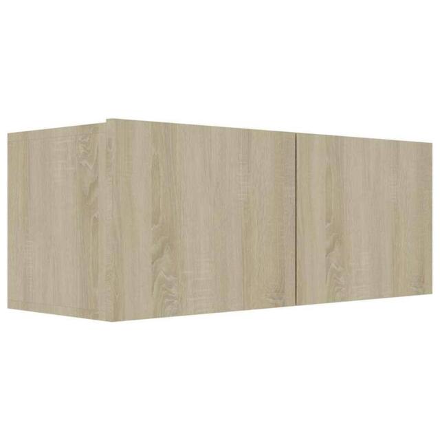 Berkfield Home TV Cabinet Sonoma Oak 80x30x30 cm Engineered Wood in Light Tan - Size: 80 x 30 x 30 cm - image 1
