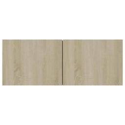 Berkfield Home TV Cabinet Sonoma Oak 80x30x30 cm Engineered Wood in Light Tan - Size: 80 x 30 x 30 cm - thumbnail 6