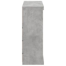 Berkfield Home Sideboard with LED Lights Concrete Grey 81x37x100 cm - Size: 81 x 37 x 100 cm - thumbnail 7