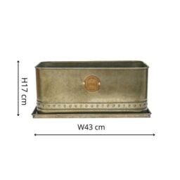 Royal Botanic Gardens Kew Kew Aged Brass Regency Outdoor Trough 43Cm - Premium Quality - 2 Other Sizes Available - 3 Year Warranty - Detachable - thumbnail 7