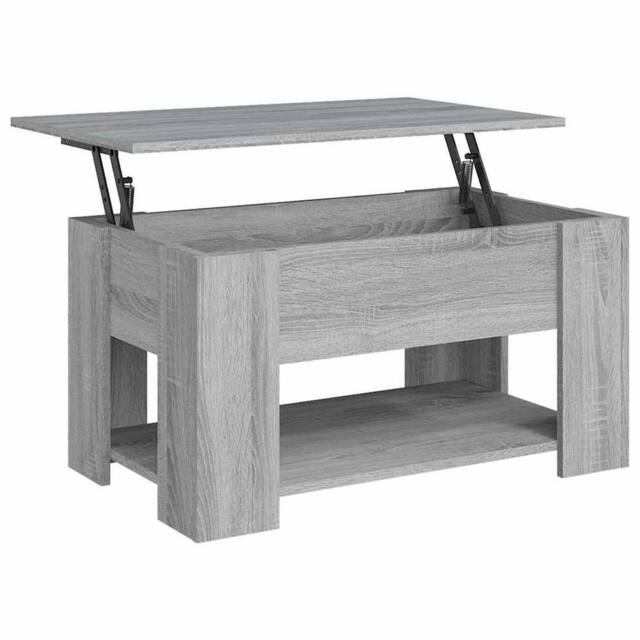 Berkfield Home Coffee Table Grey Sonoma 79x49x41 cm Engineered Wood - Size: 79 x 49 x 41 cm - image 1