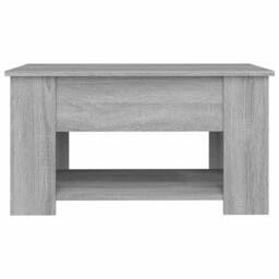 Berkfield Home Coffee Table Grey Sonoma 79x49x41 cm Engineered Wood - Size: 79 x 49 x 41 cm - thumbnail 6