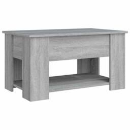 Berkfield Home Coffee Table Grey Sonoma 79x49x41 cm Engineered Wood - Size: 79 x 49 x 41 cm - thumbnail 5