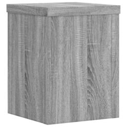 Berkfield Home Plant Stands 2 pcs Grey Sonoma 15x15x20 cm Engineered Wood - Size: 15 x 15 x 20 cm - thumbnail 4