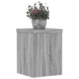 Berkfield Home Plant Stands 2 pcs Grey Sonoma 15x15x20 cm Engineered Wood - Size: 15 x 15 x 20 cm - thumbnail 3
