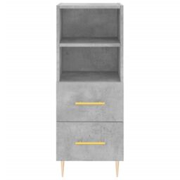 Berkfield Home Highboard Concrete Grey 34.5x34x180 cm Engineered Wood - thumbnail 6
