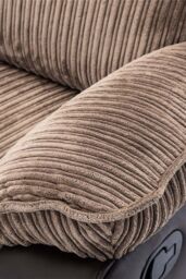 More4Homes Postana 3 Seater Manual High Back Jumbo Cord Fabric Recliner Sofa in Brown - thumbnail 6