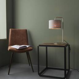 Netlighting 'CARRARA' Non Dimmable Stylish Contemporary Indoor Desk Table Lamp in Grey - thumbnail 2