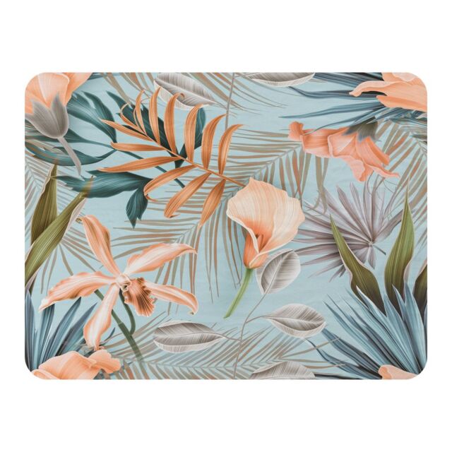 Benjamin Tate Design Pink Tropical Flowers Blanket in Natural - Size: 120 cm x 150 cm - image 1