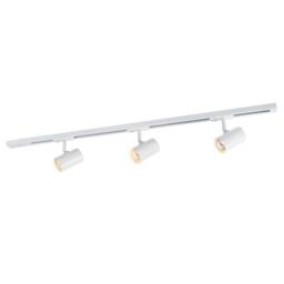 Netlighting Marvi Modern 3 Light Ceiling Spotlight Bar GU10 in White - thumbnail 1