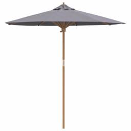 Berkfield Home Dark Grey Garden Parasol 217x230 cm Bamboo