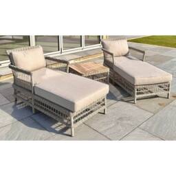 Sostter Luxury Outdoor Lounger Set Beige - Size: 1kg - thumbnail 2