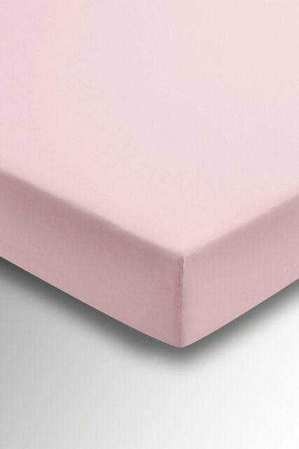 Helena Springfield 'Plain Dye' Polycotton Fitted Sheet in Light Pink - Size: Super King Fitted - image 1