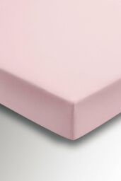 Helena Springfield 'Plain Dye' Polycotton Fitted Sheet in Light Pink - Size: Super King Fitted