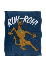 Warner Brothers Scooby Doo Officially Licensed Silky Touch Super Soft Throw Blanket 152 x 127 cm in White - thumbnail 1