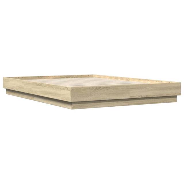 Berkfield Home Durable Bed Frame without Mattress Sonoma Oak 160x200 cm in Light Brown - image 1