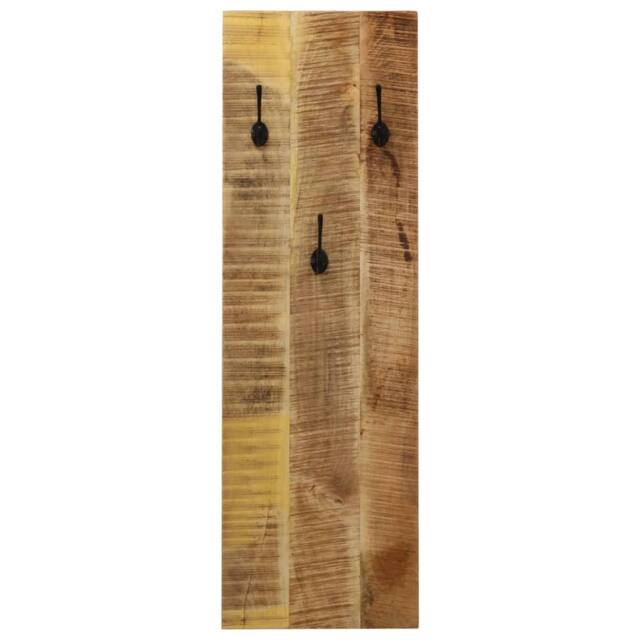 Berkfield Home Wall-mounted Coat Racks 2 pcs Solid Mango Wood 36x110x3 cm in Brown - Size: 36 x 110 x 3 cm - image 1