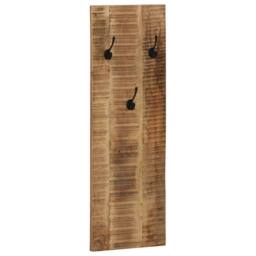 Berkfield Home Wall-mounted Coat Racks 2 pcs Solid Mango Wood 36x110x3 cm in Brown - Size: 36 x 110 x 3 cm - thumbnail 9