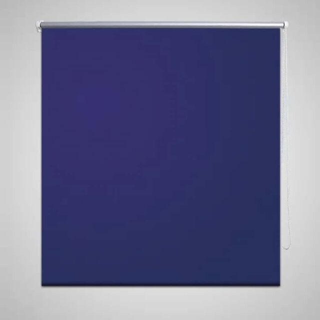 Berkfield Home Roller Blind Blackout 100 x 175 cm Marine in Blue - image 1
