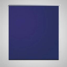 Berkfield Home Roller Blind Blackout 100 x 175 cm Marine in Blue