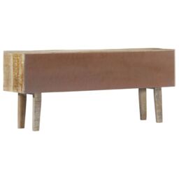 Berkfield Home Sideboard 140x30x60 cm Solid Mango Wood in Brown - Size: 140 x 30 x 60 cm - thumbnail 3