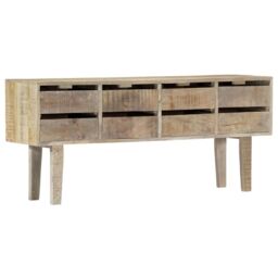 Berkfield Home Sideboard 140x30x60 cm Solid Mango Wood in Brown - Size: 140 x 30 x 60 cm - thumbnail 1