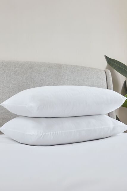Catherine Lansfield 'Touch Of Down' Hollowfibre Fill Pillow Pairs in White - image 1