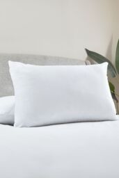 Catherine Lansfield 'Touch Of Down' Hollowfibre Fill Pillow Pairs in White - thumbnail 2