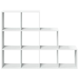 Berkfield Home Room Divider Bookcase 3-Tier White 137.5x29x103.5 cm Engineered Wood - thumbnail 5
