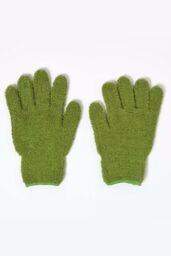 Homescapes Microfibre Dusting Gloves for Artificial Plants, Green - thumbnail 2
