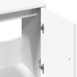 Berkfield Home Sink Cabinet White 63x29x55 cm Engineered Wood - Size: 63 x 29 x 55 cm - thumbnail 8