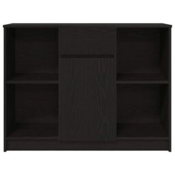 Berkfield Home Sideboard with Drawer Black Oak 101x35x76 cm Engineered Wood - Size: 101 x 35 x 76 cm - thumbnail 6