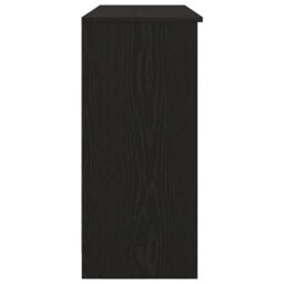 Berkfield Home Sideboard with Drawer Black Oak 101x35x76 cm Engineered Wood - Size: 101 x 35 x 76 cm - thumbnail 7