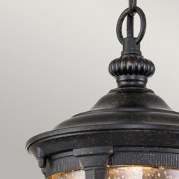 Netlighting Cleveland Outdoor Pendant Ceiling Light Weathered Bronze IP44 in Brown - thumbnail 4