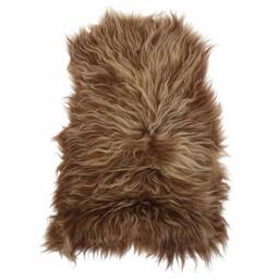 Berkfield Home Icelandic Sheepskin Chair Cover Brown 70x110 cm - thumbnail 6