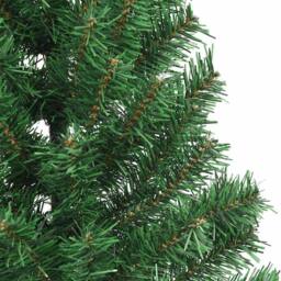 Berkfield Home Artificial Pre-lit Christmas Tree Green 180 cm PVC - thumbnail 7