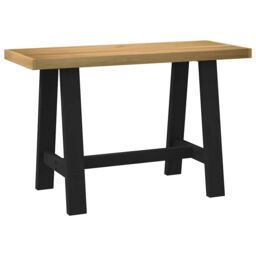 Berkfield Home Desk NOAIN A-Shaped Legs 120x50x75 cm Solid Wood Pine in Brown - Size: 120 x 50 x 75 cm