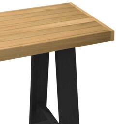 Berkfield Home Desk NOAIN A-Shaped Legs 120x50x75 cm Solid Wood Pine in Brown - Size: 120 x 50 x 75 cm - thumbnail 6