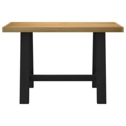 Berkfield Home Desk NOAIN A-Shaped Legs 120x50x75 cm Solid Wood Pine in Brown - Size: 120 x 50 x 75 cm - thumbnail 3