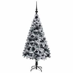 Berkfield Home Artificial Christmas Tree with 150 LEDs with Stand Green 120 cm - thumbnail 4