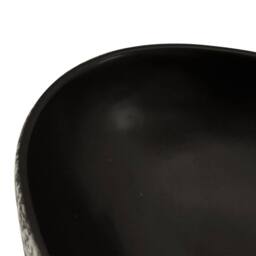Berkfield Home Durable Countertop Basin Black & Blue Oval 56.5x36.5x13.5 cm Ceramic - thumbnail 7