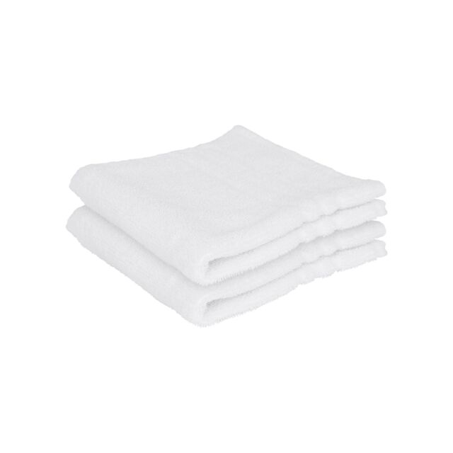 Nicola Spring Cotton Wash Cloths - 30cm x 30cm - Pack of 2 in White - image 1