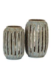 KDMD Capella Tall Lantern Candle Holder for Elegant Interior Decor in Blue - thumbnail 4