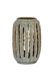 KDMD Capella Tall Lantern Candle Holder for Elegant Interior Decor in Blue - thumbnail 1