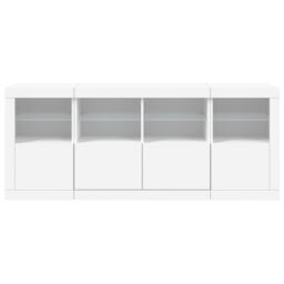 Berkfield Home Sideboard with LED Lights White 163x37x67 cm - Size: 163 x 37 x 67 cm - thumbnail 6