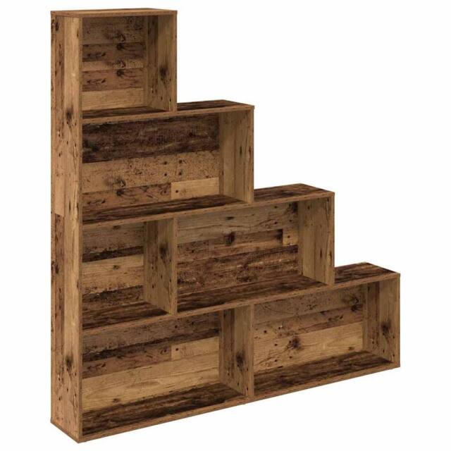 Berkfield Home Book Cabinet Old Wood 157x24x160 cm Engineered Wood in Brown - Size: 157 x 24 x 160 cm - image 1