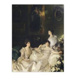 "Artery8 The Wyndham Sisters Portrait Sargent Wall Art Poster Print - Size: W12"" x H16""" - thumbnail 1