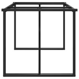 Berkfield Home Dining Table Legs O-Frame 180x80x73 cm Steel in Black - Size: 180 x 80 x 73 cm - thumbnail 5