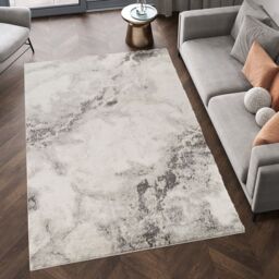Desire Rugs Essence Living Room Area Rug Oragnic Abstract Design - Aura Rustic in Grey - Size: 120 cm x 170 cm - thumbnail 1